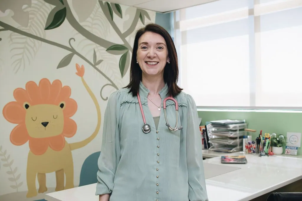 Dr Anisa, a paediatrician Avily works with, in her practice