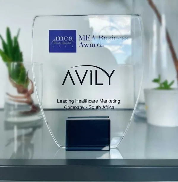 Avily's MEA Business Award: Leading Healthcare Marketing Company, South Africa