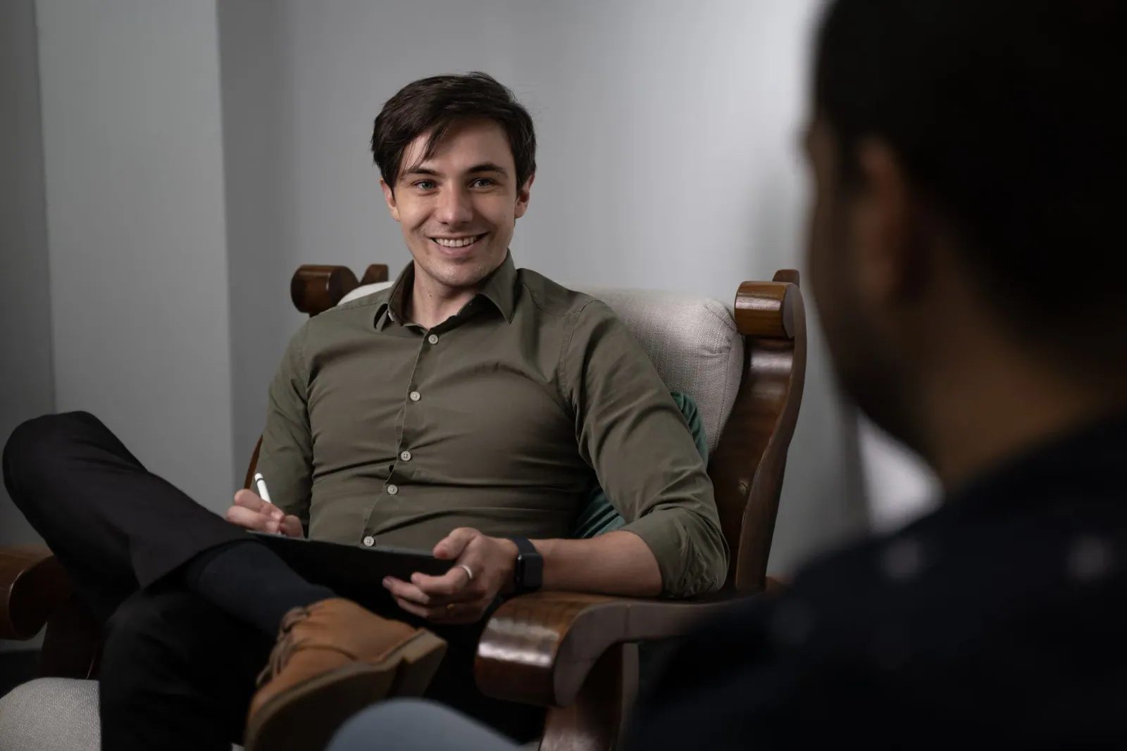 Gerrit, a psychologist Avily works with, in his practice