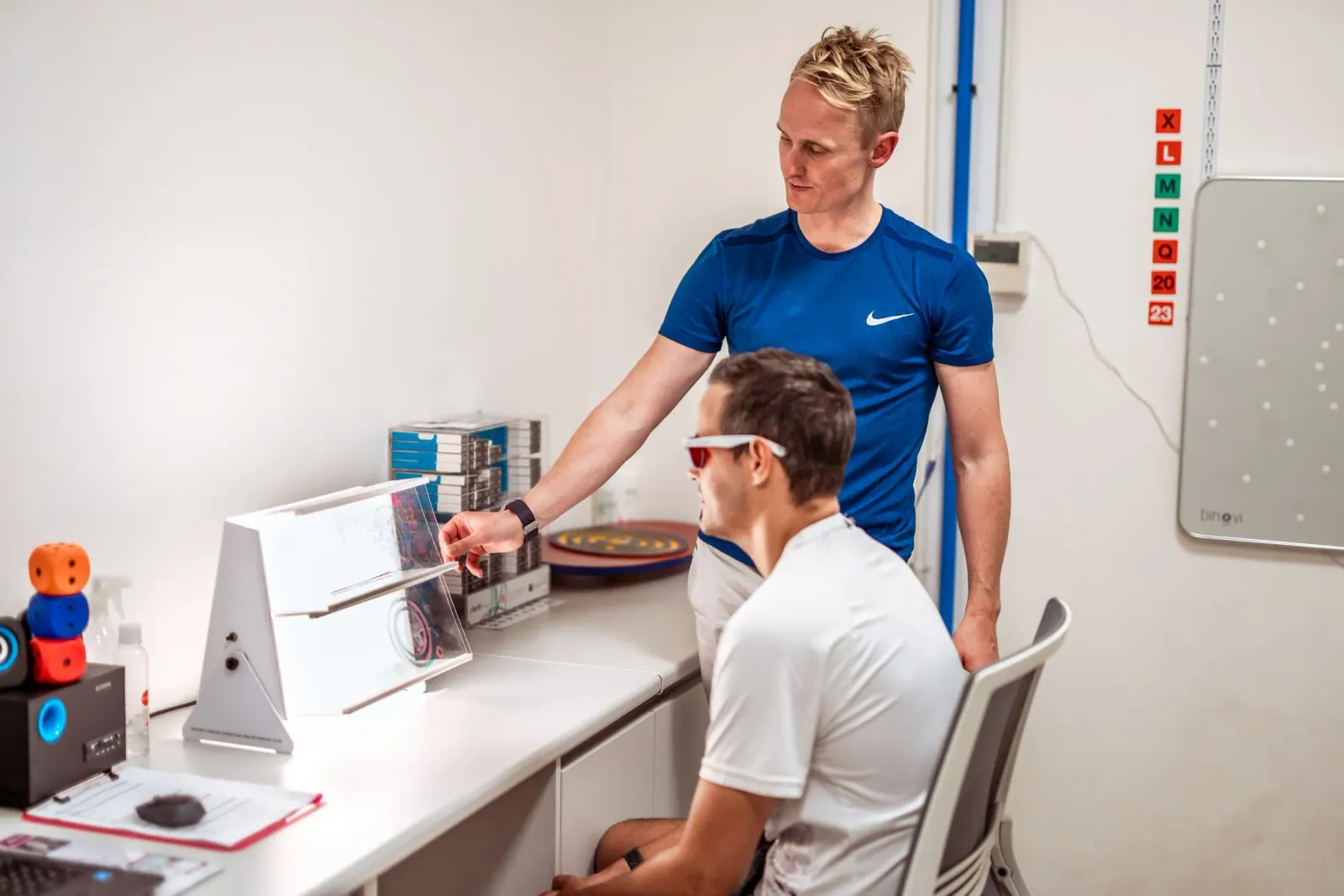 Werner, an optometrist Avily works with, in his practice