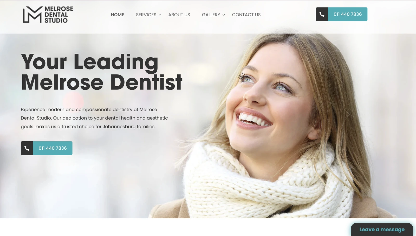 A dental website by Avily