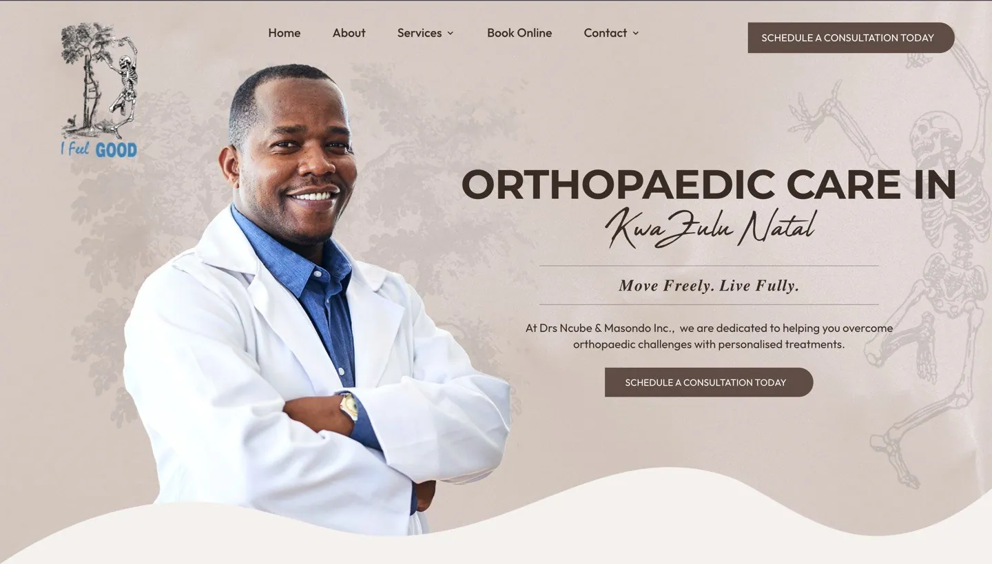 Dr Ncube website by Avily