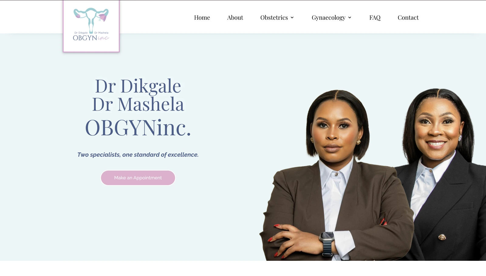 A gynaecology website by Avily