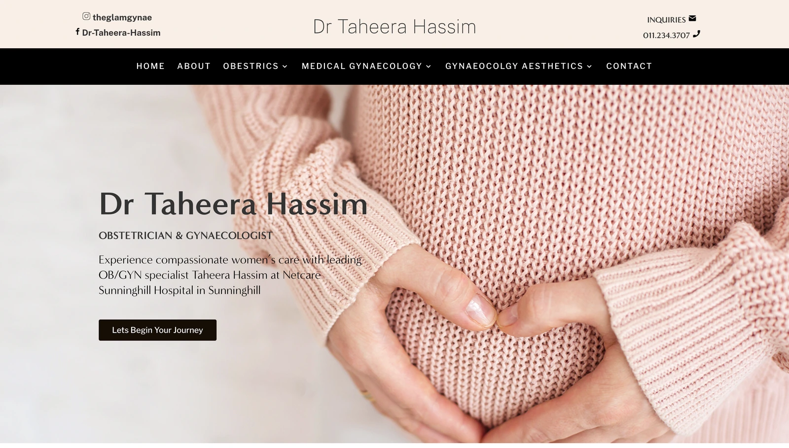 A gynaecology website by Avily