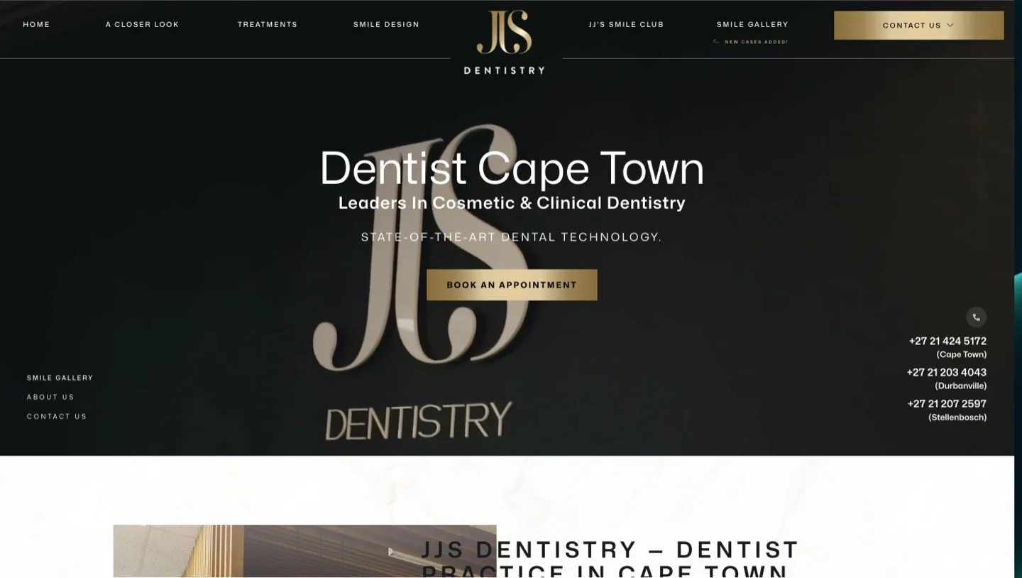 JJS Dentistry website by Avily