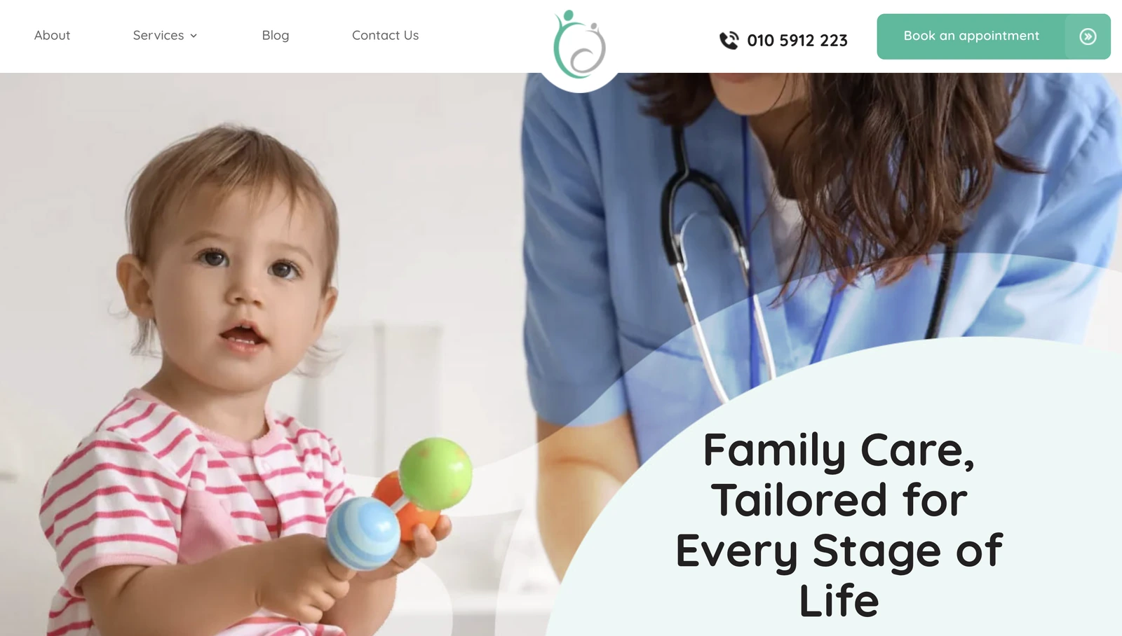 A paediatric practice website by Avily