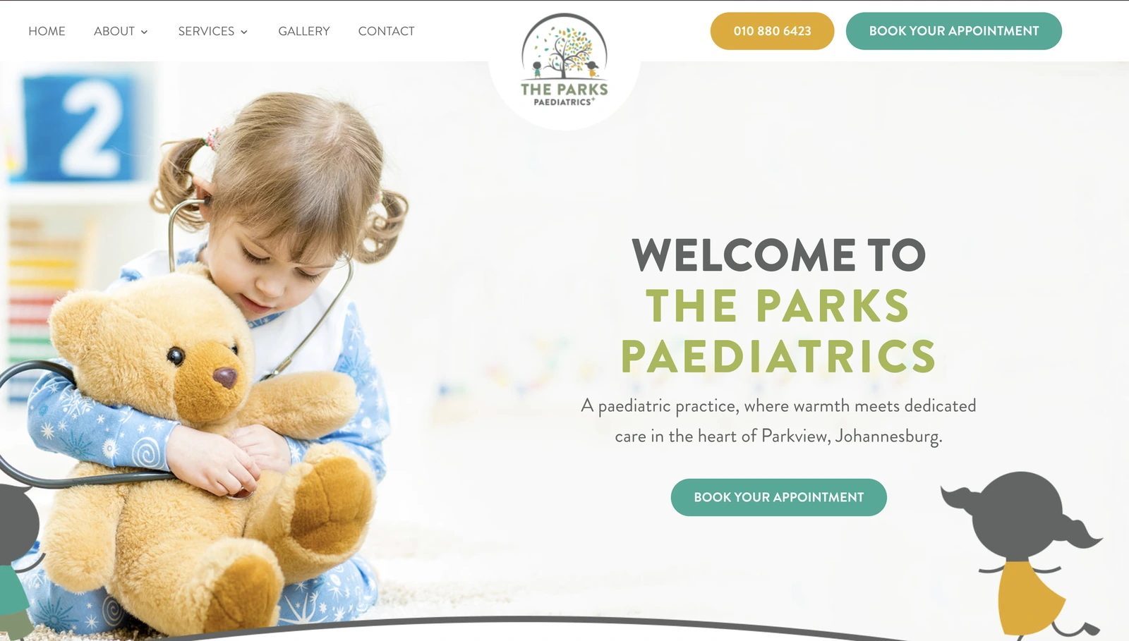 A paediatric practice website by Avily