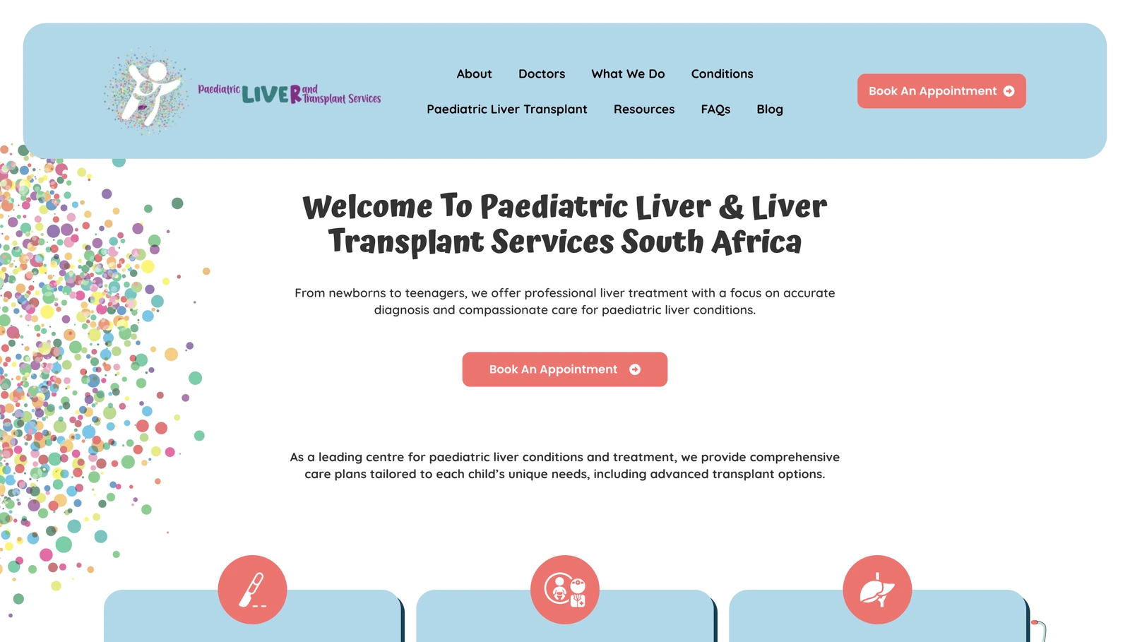 A paediatric practice website by Avily