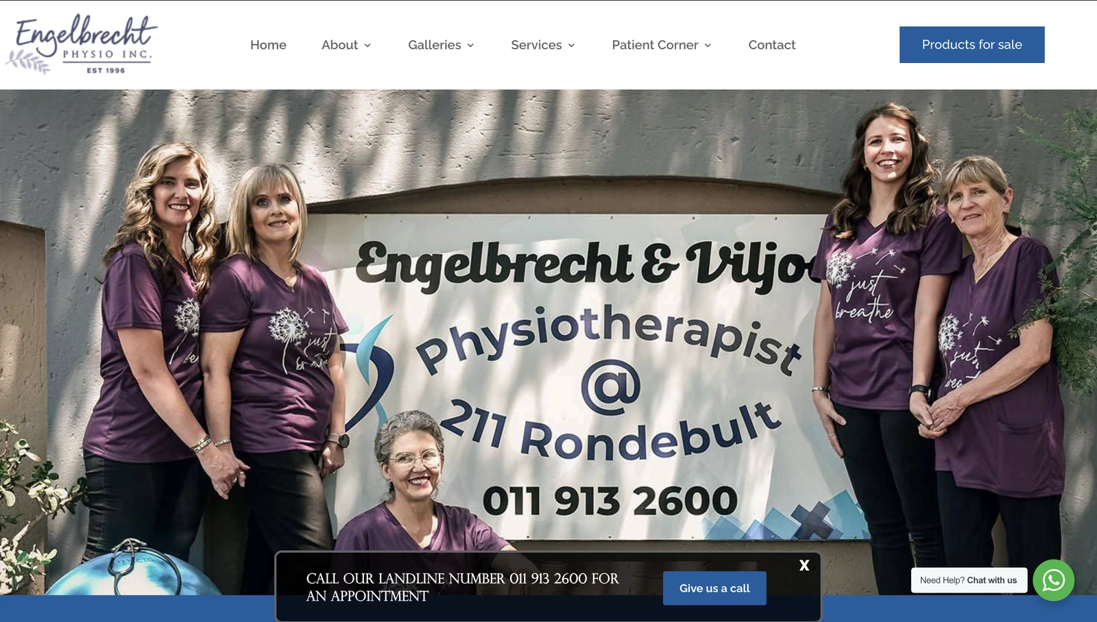 A physiotherapy website by Avily