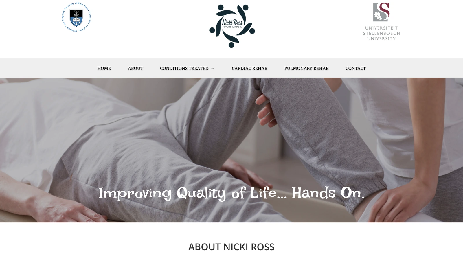 A physiotherapy website by Avily