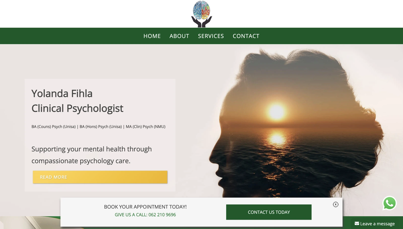 A psychology website by Avily