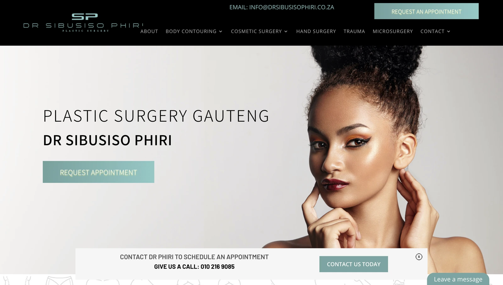 Dr Sibusiso Phiri website by Avily