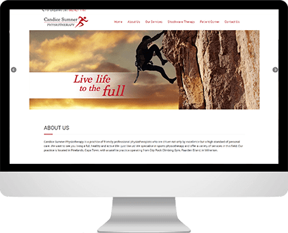 Candice Sumner | Physiotherapy website design